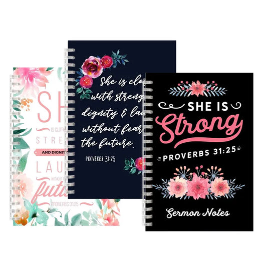 She is clothed with Strength and Dignity Notebook