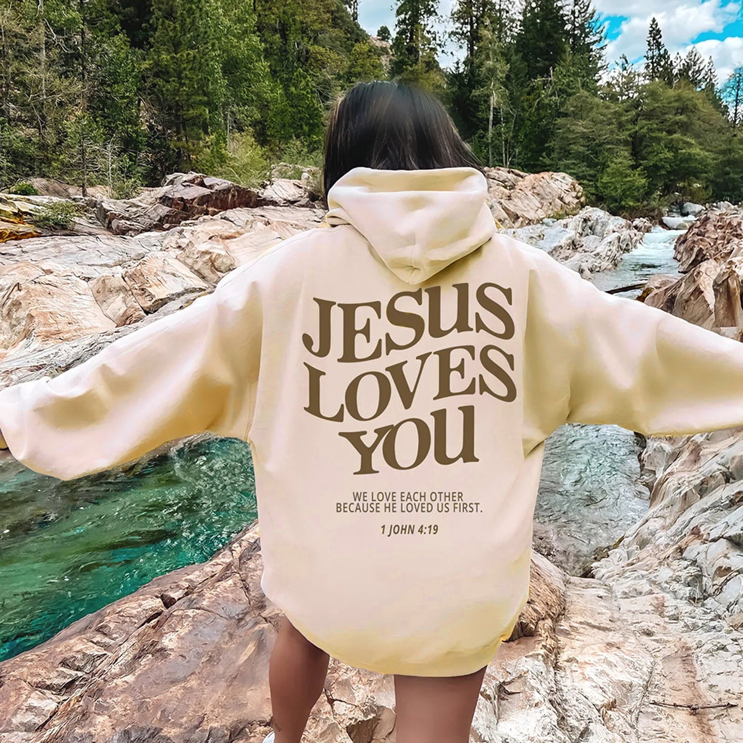 Jesus Loves You Oversized Hoodie