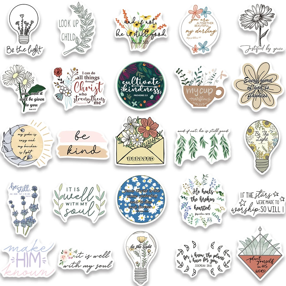 10/50Pcs Jesus Christian  Stickers