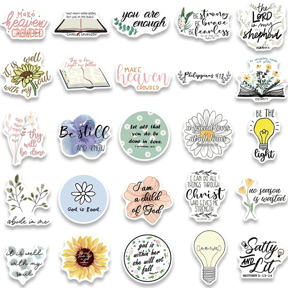 10/50Pcs Jesus Christian  Stickers